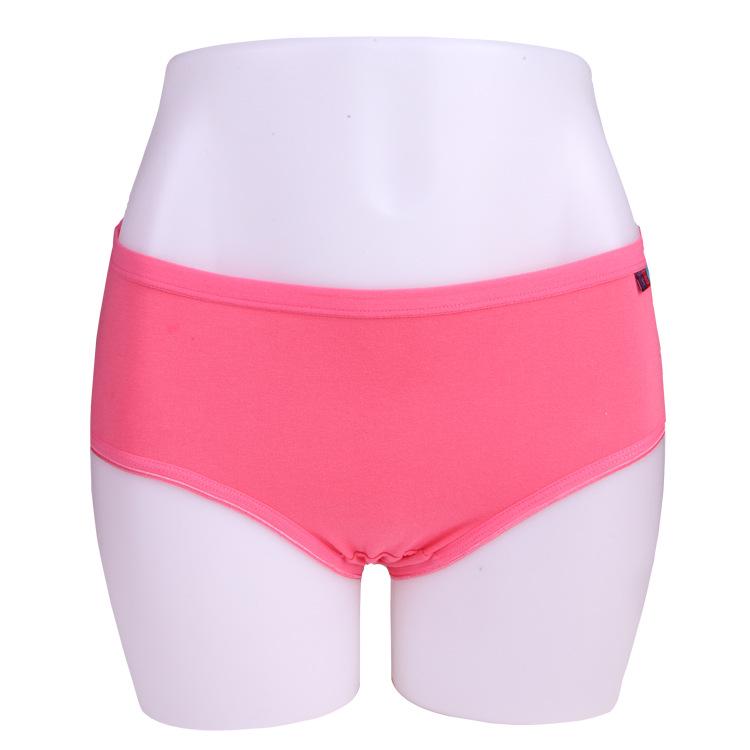 Damen Übergröße Ganzbaumwolle Mittelhohe Taille Atmungsaktive Slips - Einfarbig und Bequem