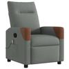 VidaXL Reclining Massage Chair Dark Grey Fabric, Massage Chair, Armchair, Sofa Armchair, Office Chair 4104818