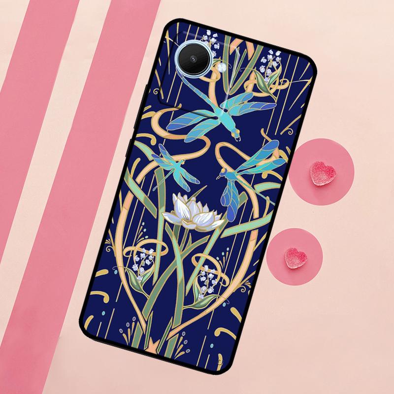 Dragonfly Pattern For Realme 15 10 11 12 13 14 Pro Plus C65 C67 C75 C63 C61 C55 C51 C53 C35 GT6 GT7 Pro Case