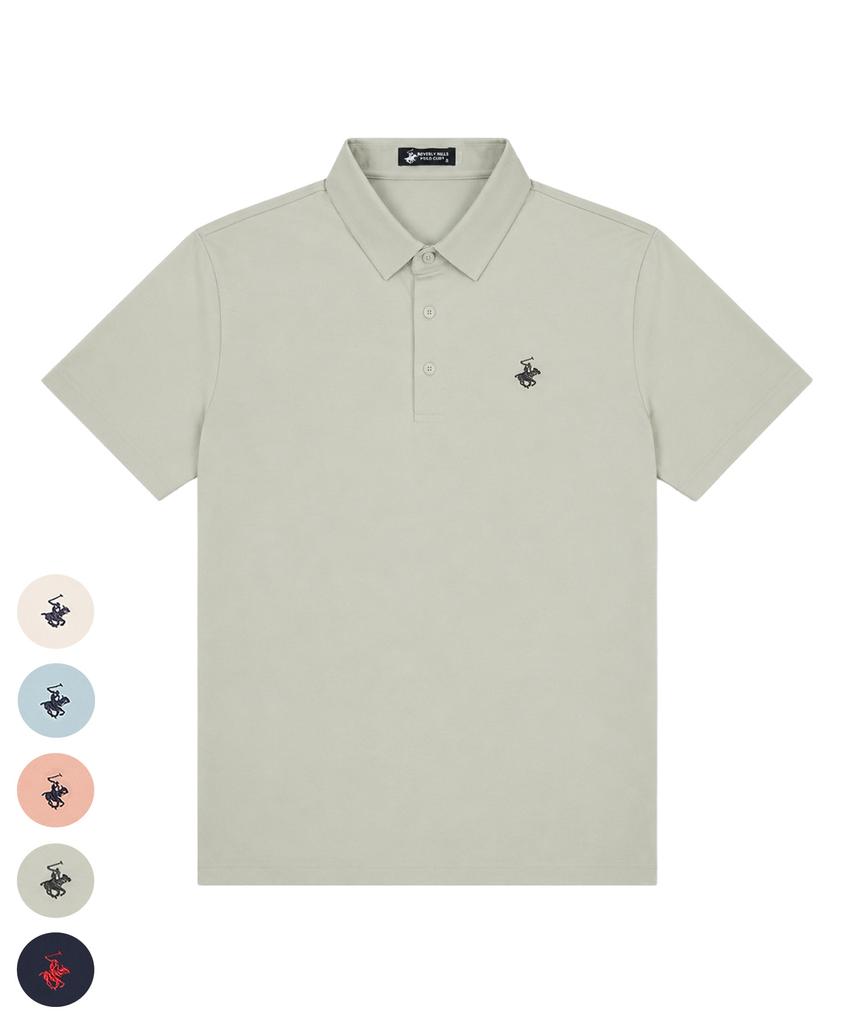 BHPOLOCLUB Men'S Cool Touch Minimal Collared T-Shirt 5 Colors Ts207