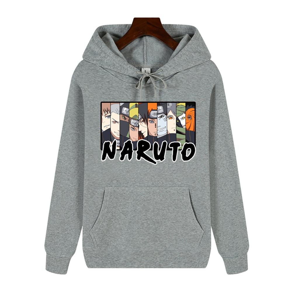 

Comfortable, Soft and Thick Anime Naruto Print Men s High-quality Casual and Fashionable Warm Street Hoodie for Autumn and Winter M