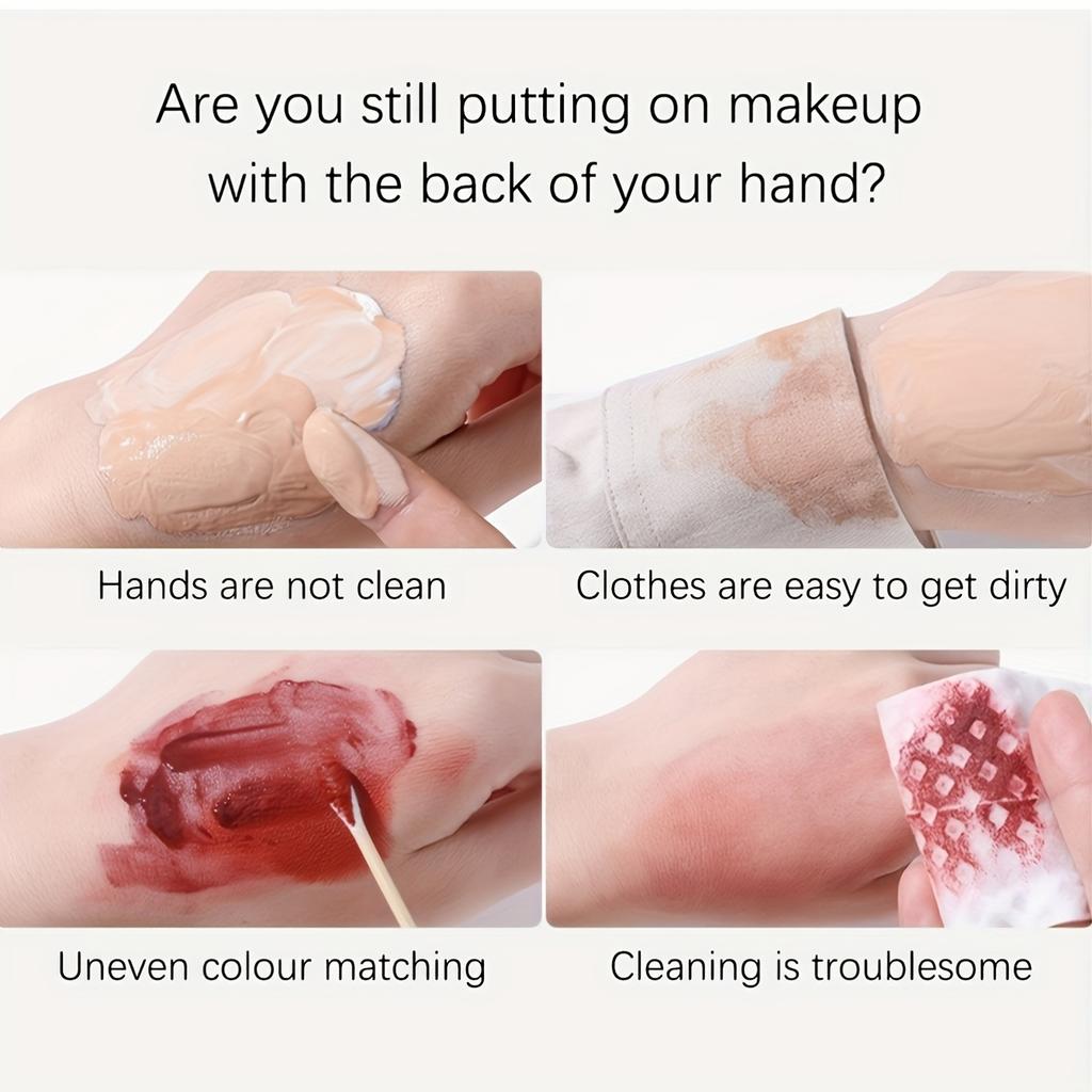 Makeup Mixing Palette, KissDate Makeup Spatula Palette with Foundation Spatula, Stainless Steel Makeup MixingTray Nail Art Palet