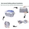 Foldable Laundry Basket Mesh Dirty Clothes Storage Basket with Handle for Home