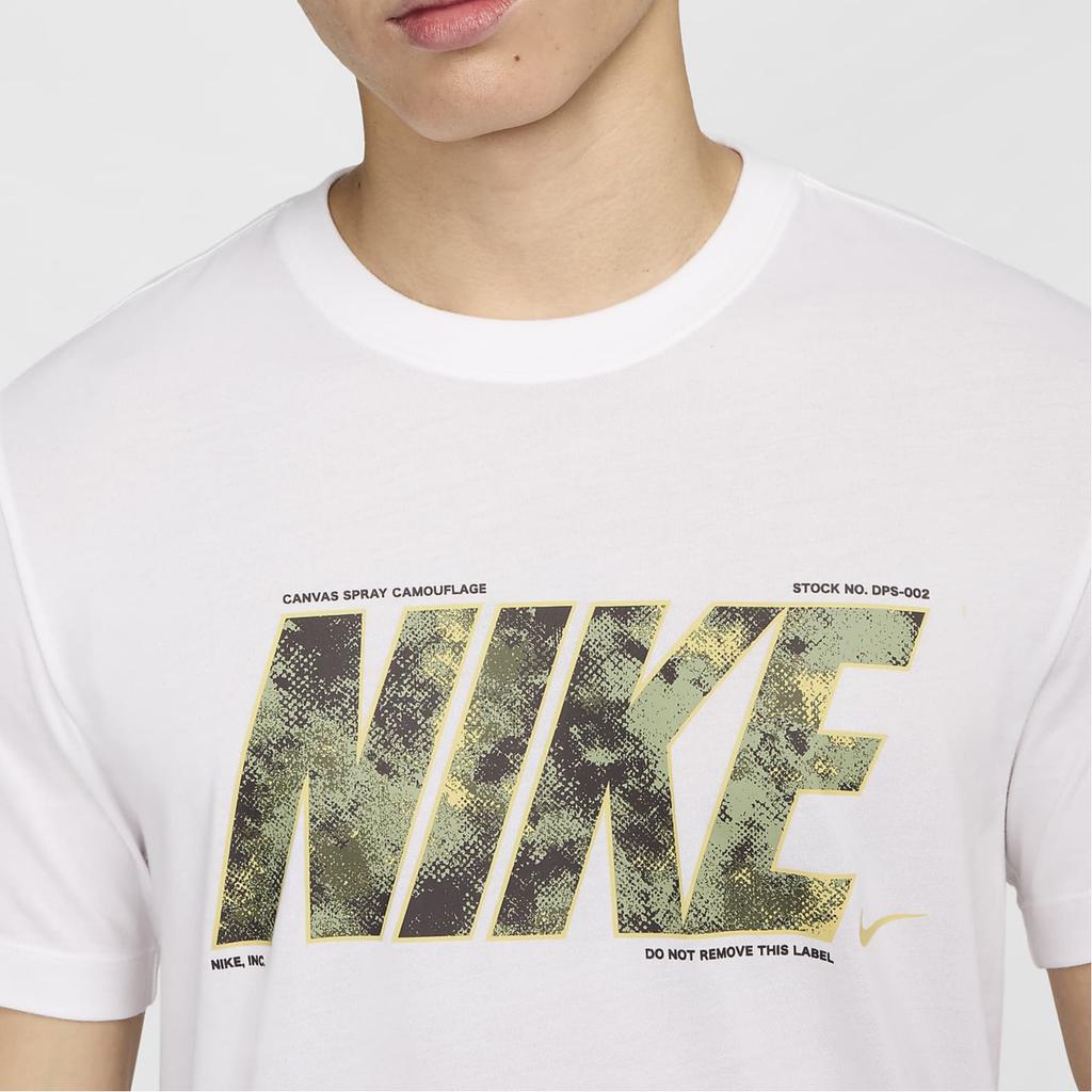 Nike Loose Casual Comfortable Workout Fitness Short Sleeve T-Shirt Men Tops White FZ8039-100