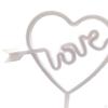 Bow Shape with Bracket Lamp Romantic Ornament LED Sign for Table Living Room Gift