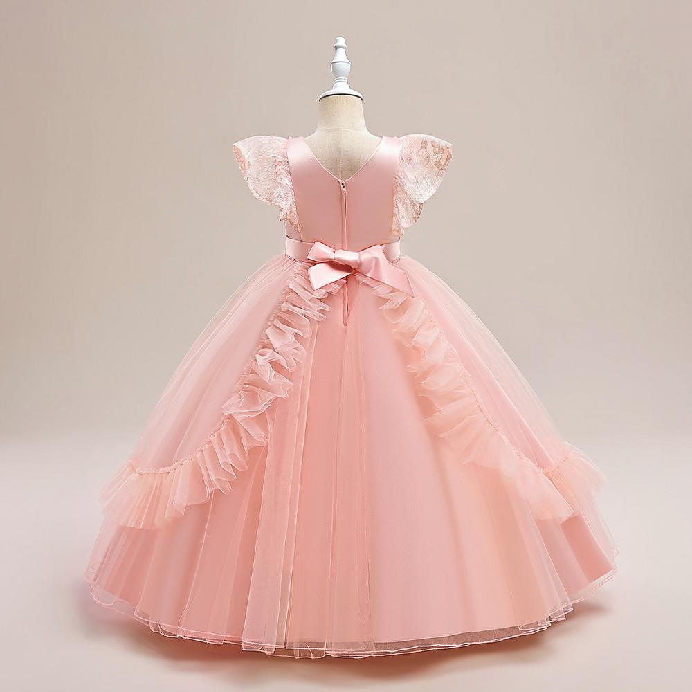Teen Girls Dress Baby Girls Princess Prom Dress Kids Dresses For Girls Baptism 1st Birthday Wedding Bridesmaid Infant Dress