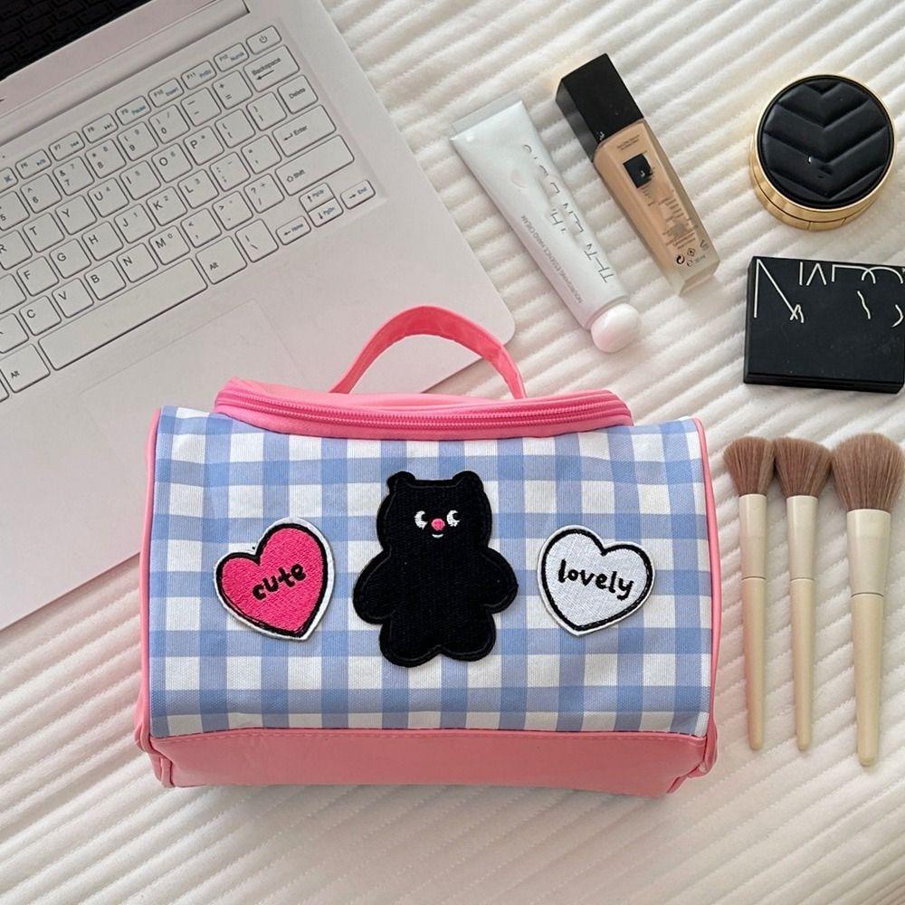 

PU Handheld Makeup Bag Cat Skincare Storage Bag INS Cosmetic Bag Women style 1