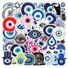 60 Evil Eyes Graffiti Stickers Waterproof Suitcase Laptop Skateboard Waterproof Stickers