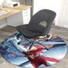 1pc Saint Seiya Athena Round Carpet - Anime Design Office Chair Mat