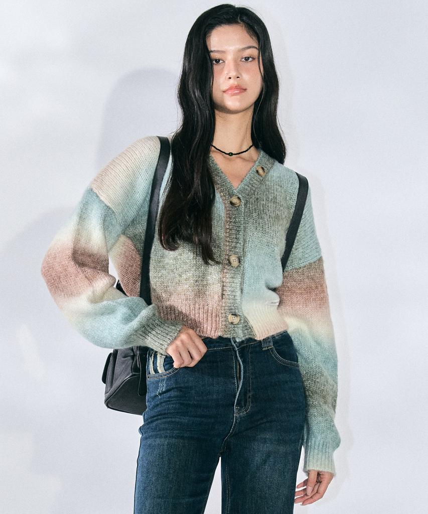 Zeroplanet Nora Two-Way Button Cardigan [Forest]