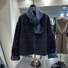 Abrigo Corto de Lana Retro Estilo Coreano para Mujer Petite Otoño/Invierno 2025 con Forro Cálido