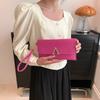 Stylish Black Pu Envelope Clutch Bag For Women Fashionable Summer Accessory
