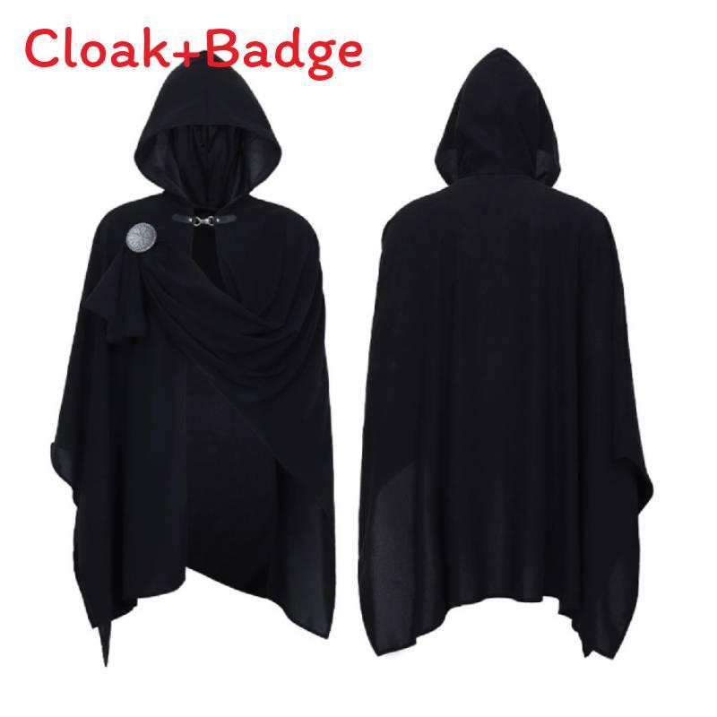 Medieval Soul Reaper Cosplay Cloak With Wrinkled Design For Halloween And Cosplay Events