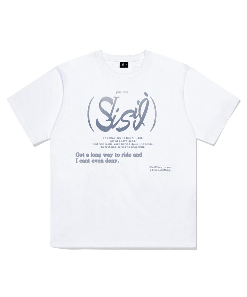 PAGESIISII Shishi Printed Short Sleeve T-Shirt White