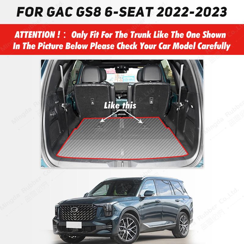 Car Trunk Mat For GAC Trumpchi GS8 6-Seat 2022 2023 Custom Car Accessories Auto Interior