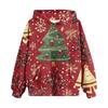 Sweatshirts für Teenager-Mädchen Hoodies Langarm Kordelzug Pullover Niedlicher übergroßer Hoodie Weihnachtstag