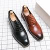 Fashion Luxury High Quality Men Shoes Fashion Casual Shoes Male Pointed Oxford Wedding Leather Dress Shoes Men Gentleman Office Shoes