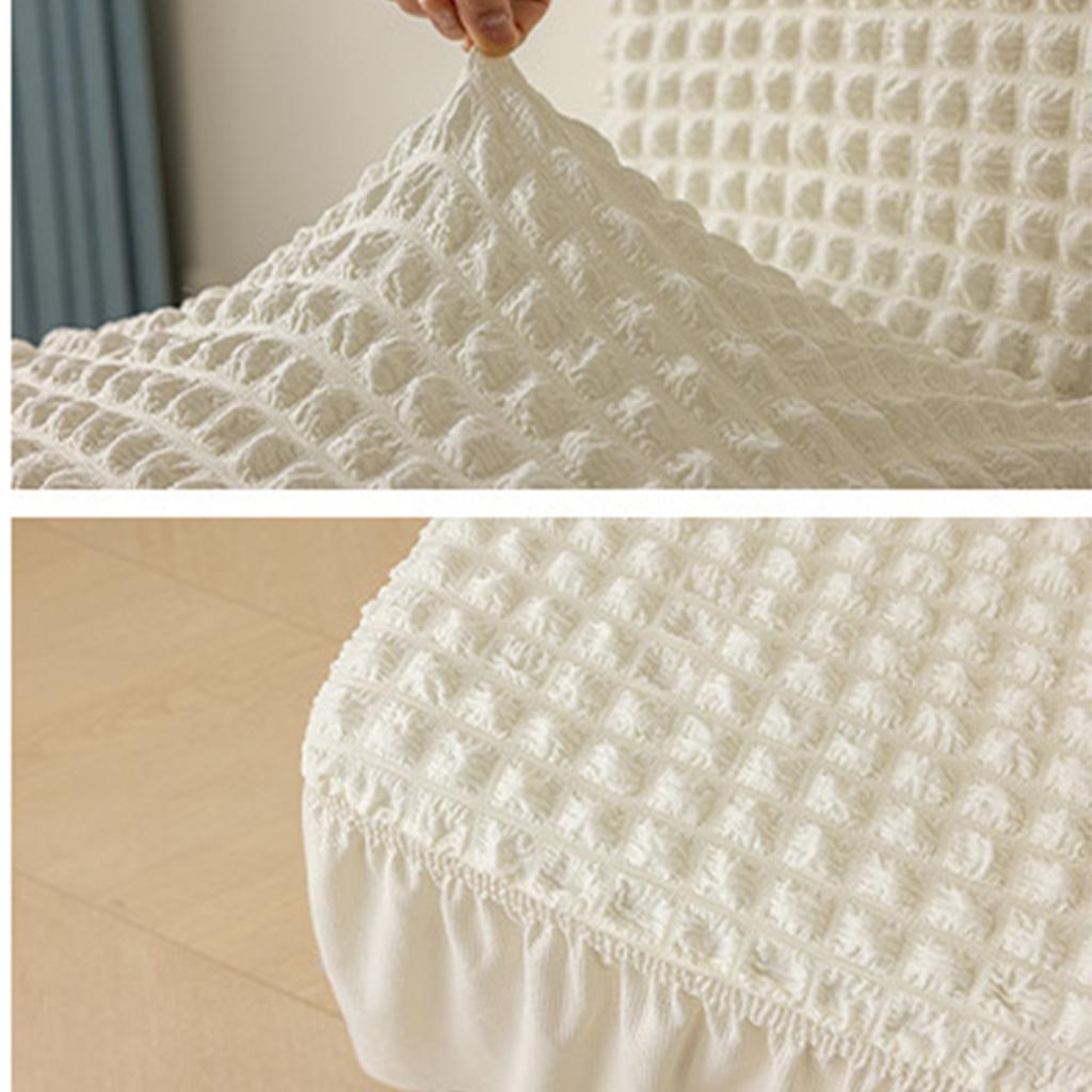 3D Seersuckers Chair Cover for Dining Room Banquet Chair Skirt Stretch Slipcover Elastic Wedding Party Chair Decoration