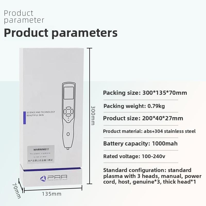 Hautschönheitsstift Schönheitsinstrument Multifunktional Elektrisch Auswechselbarer Kopf Gesichtspflege Schönheitsinstrument Praktischer Schönheitsstift