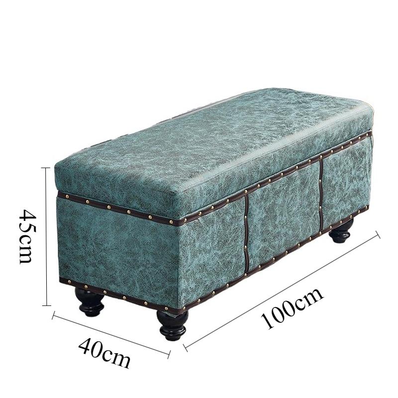 Shoe Changing Stool Rectangular Storage Stools Multifunctional Aesthetic Stool Luxury Long Sofa Stools Living Room Furniture