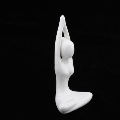Abstract Art Ceramic Yoga Poses Figurine Porcelain Statue Different Home Ornament