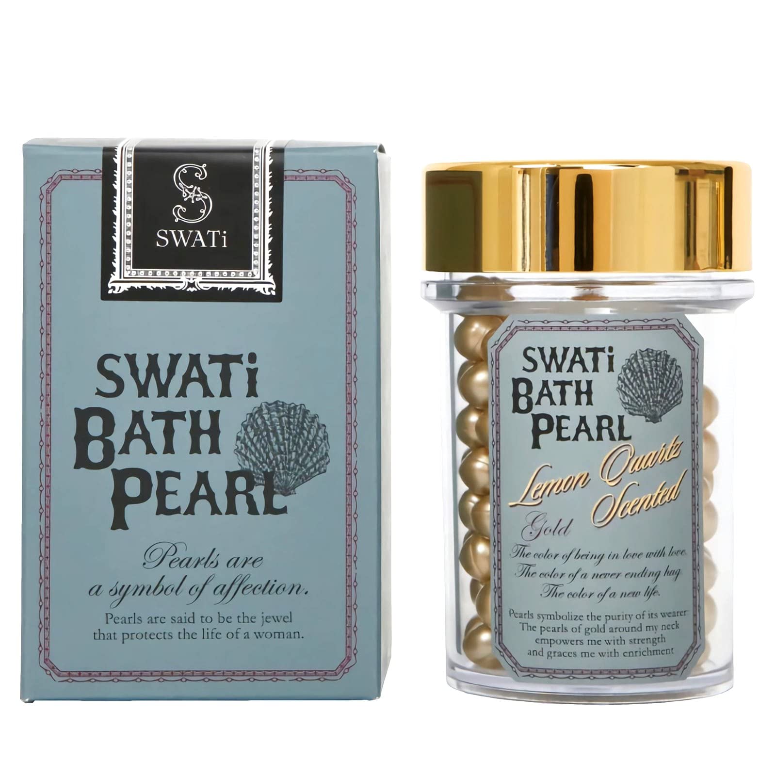 

SWATi BATH PEARL Swati Bath Pearl Gold 52g Lemon Quartz Scent (M)