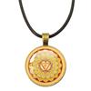 New Necklace Mandala Art Picture Rope Chain Glass Pendant Necklaces Sacred Geometry Yoga Om Fashion Jewelry Gift