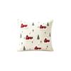 Christmas Cover Red House Design Modern Couch Lumbar Cushion Cover, No Insert