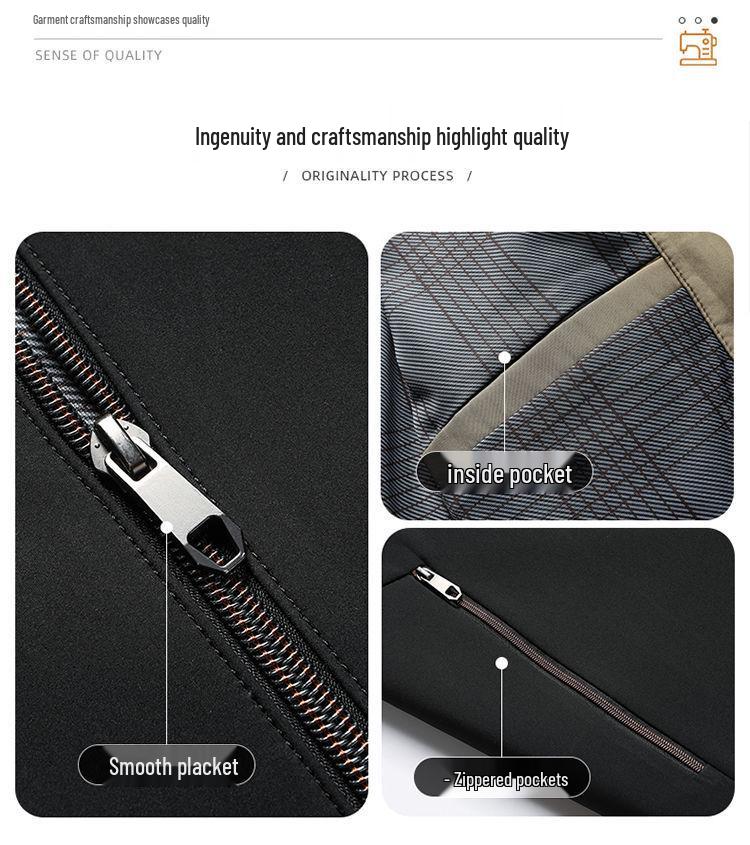 Men's Midlife Spring/Fall Stand Collar Jacket