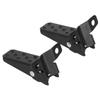 Foldable Footrest Foot Step Pegs Steel Pedal Black Universal for Retro Motorcycle ATV