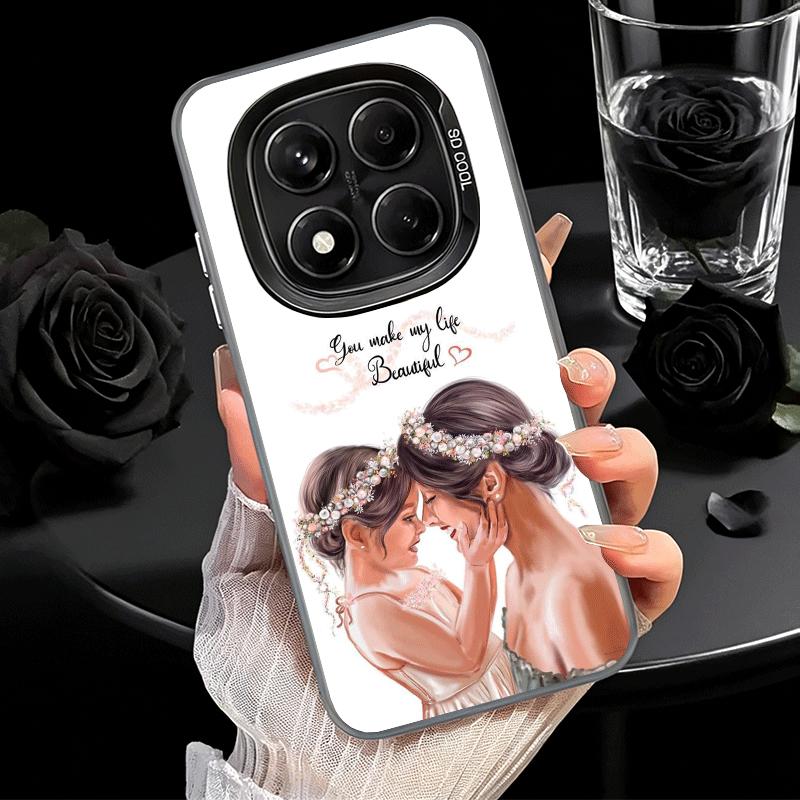 Mom Baby Girls Theme Soft Phone Case for Xiaomi Redmi Note 13 14 15 Pro Plus 12S 12 11S 11 11T 10S 10 Shockproof Cover Back Shel