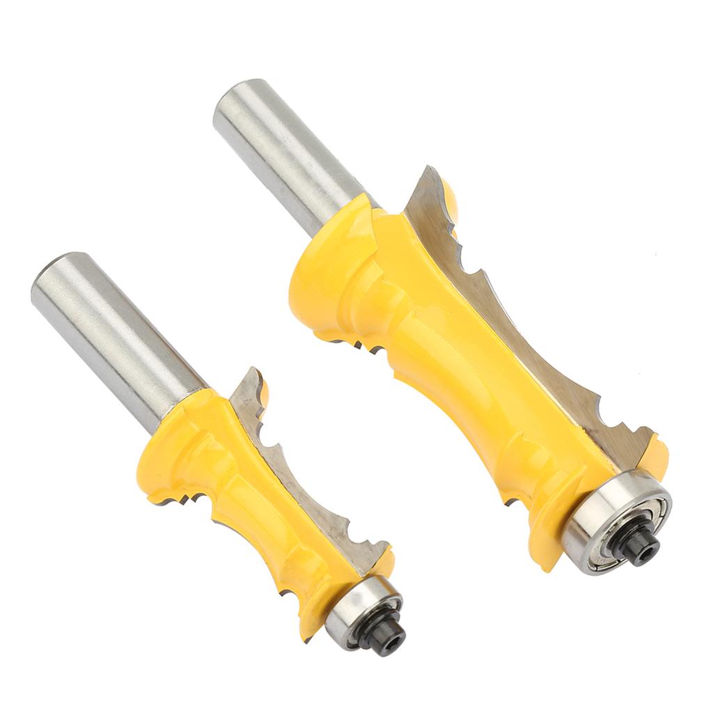 2pcs Crown Molding Router Bit 12 Inch Shank Woodworking Milling Cutter
