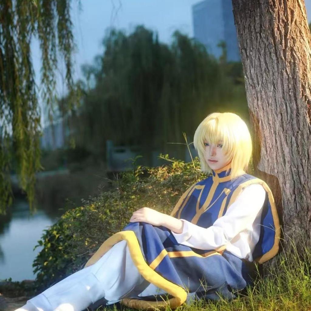 Hunter X Hunter Kurapika Judgement Chains Cosplay& Halloween Costume Bracelet & Wig