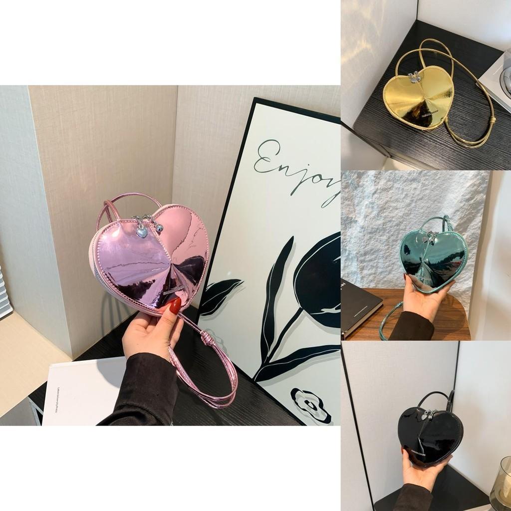 Adorable Heart-shaped Mini Bag 2024 Summer New Parent-child Shoulder Bag