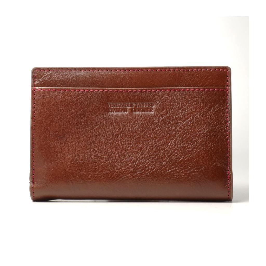 Middle Wallet Bifold Wallet Genuine Leather Our Limited Custom Model Tritoni Chocolate [Takeokikuchi] Men's TKW-00421 [12]