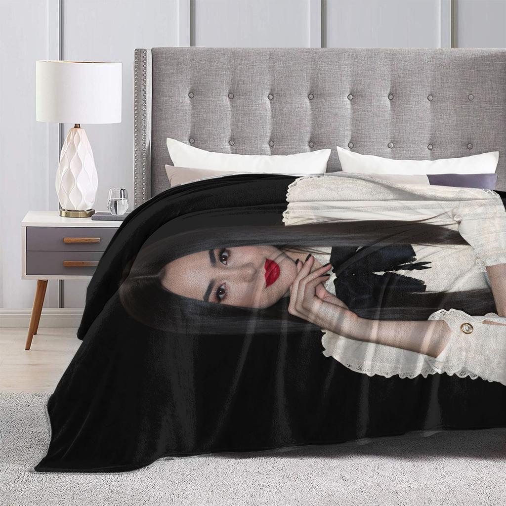 Schauspielerin Sofia Carson Plüschdecken Kinder Erwachsene Flanell Überwurfdecke Für Schlafzimmer Warmes Design Qualität Tagesdecke Geburtstagsgeschenk