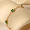 18K Gold Titanium Steel Zircon Women's Bracelet - European & American Fashion Jewelry