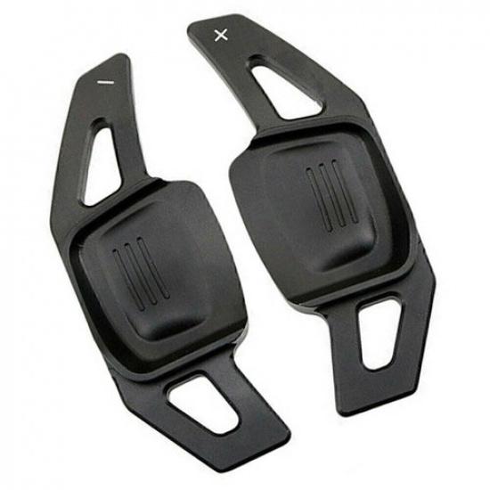 Black Steering Wheel Paddle Shifter Extension For VW Tiguan Golf 7 MK7 Passat B8