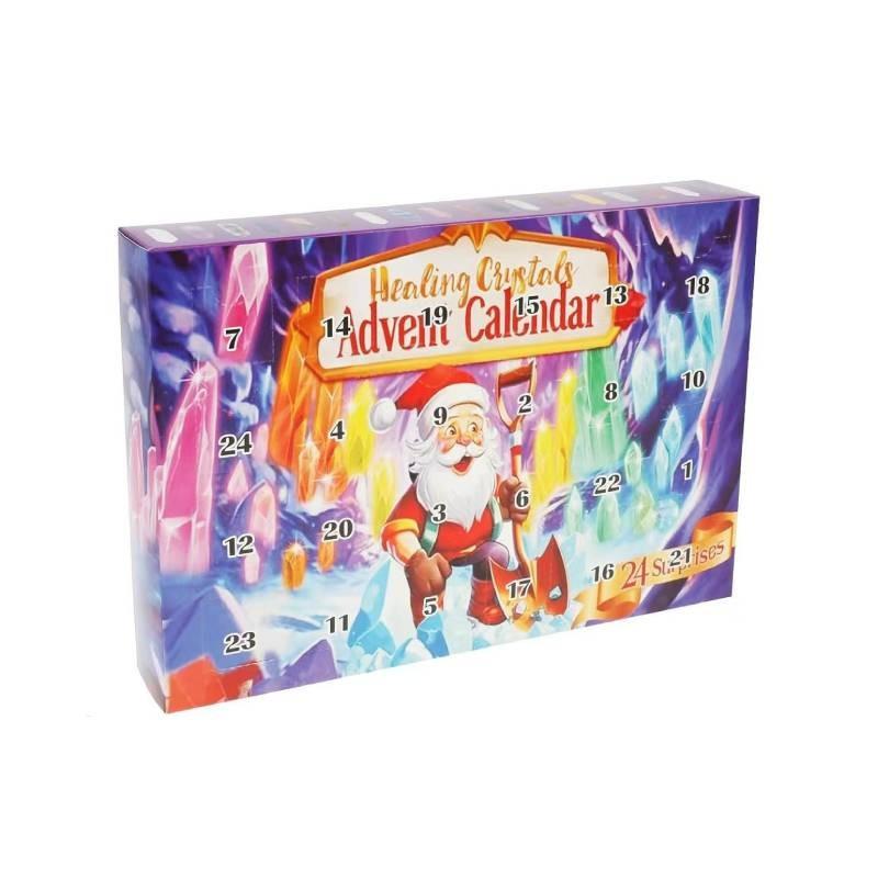 24 Countdown Day Calendar For Christmas Artificial Crystal Set Toy For Kids Gift