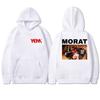 Hot Rock Band Morat Asuntos Pendientes 2025 Tour Double Sided printed Hoodie Unisex vintage pullover Men women Fleece Sweatshirt
