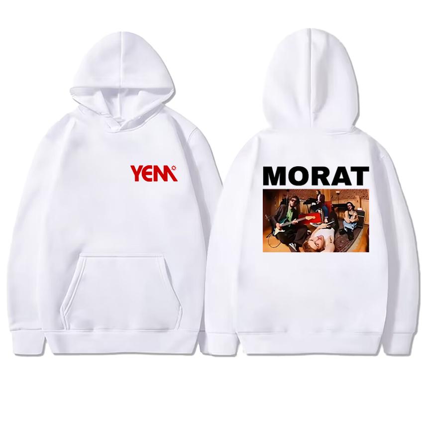 Hot Rock Band Morat Asuntos Pendientes 2025 Tour Double Sided printed Hoodie Unisex vintage pullover Men women Fleece Sweatshirt