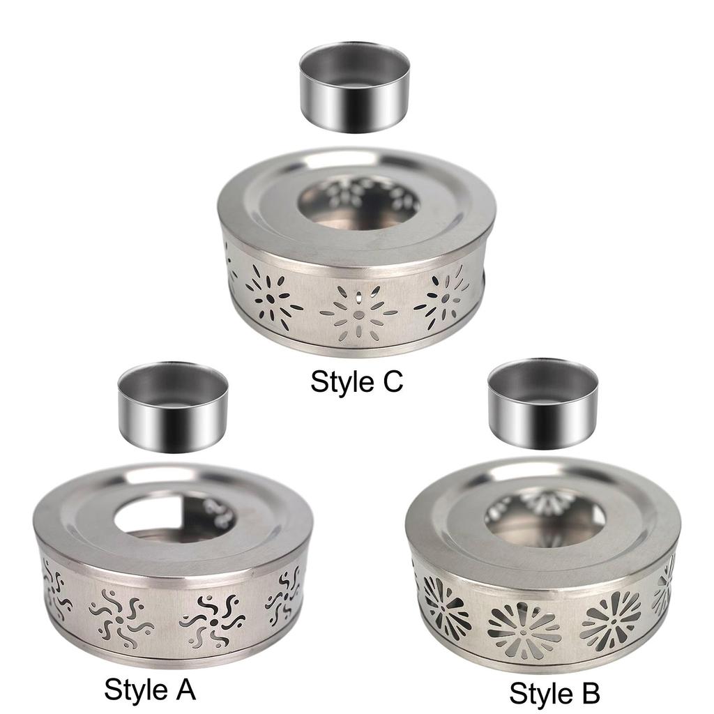 Stainless Steel Teapot Warmer Universal Warm Tea Stove for Home Travel Hotel