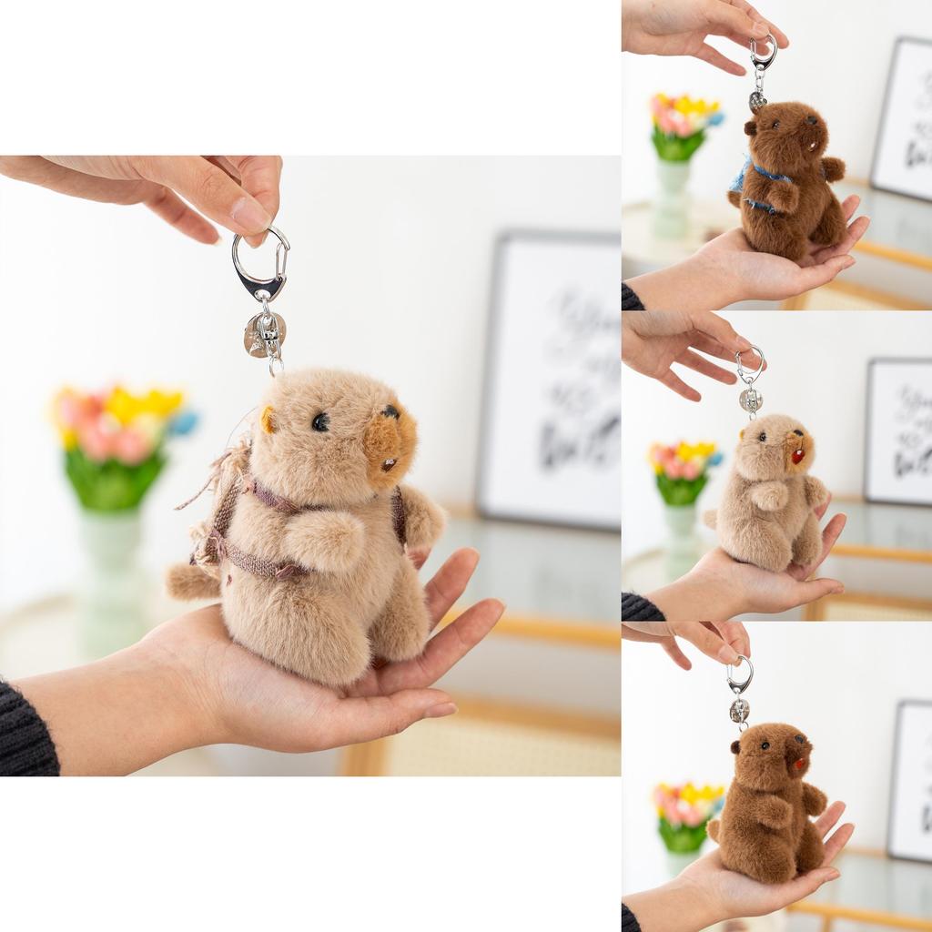 Groundhog Plush Keychain With Sound For Backpack Decor And Gifts