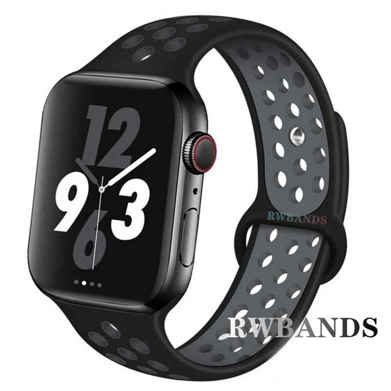 Sport Strap for Apple Watch Band 46mm 44mm 40mm 42-38-41mm 45mm Breathable Bracelet iWatch Series 10 9 8 7 6 SE 5 3 Ultra 2 49mm