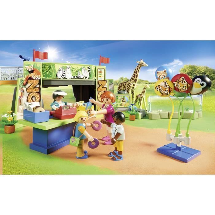 PLAYMOBIL 71600 Parc animalier avec visiteurs, My Life, 66 pièces, Dès 4 ans
