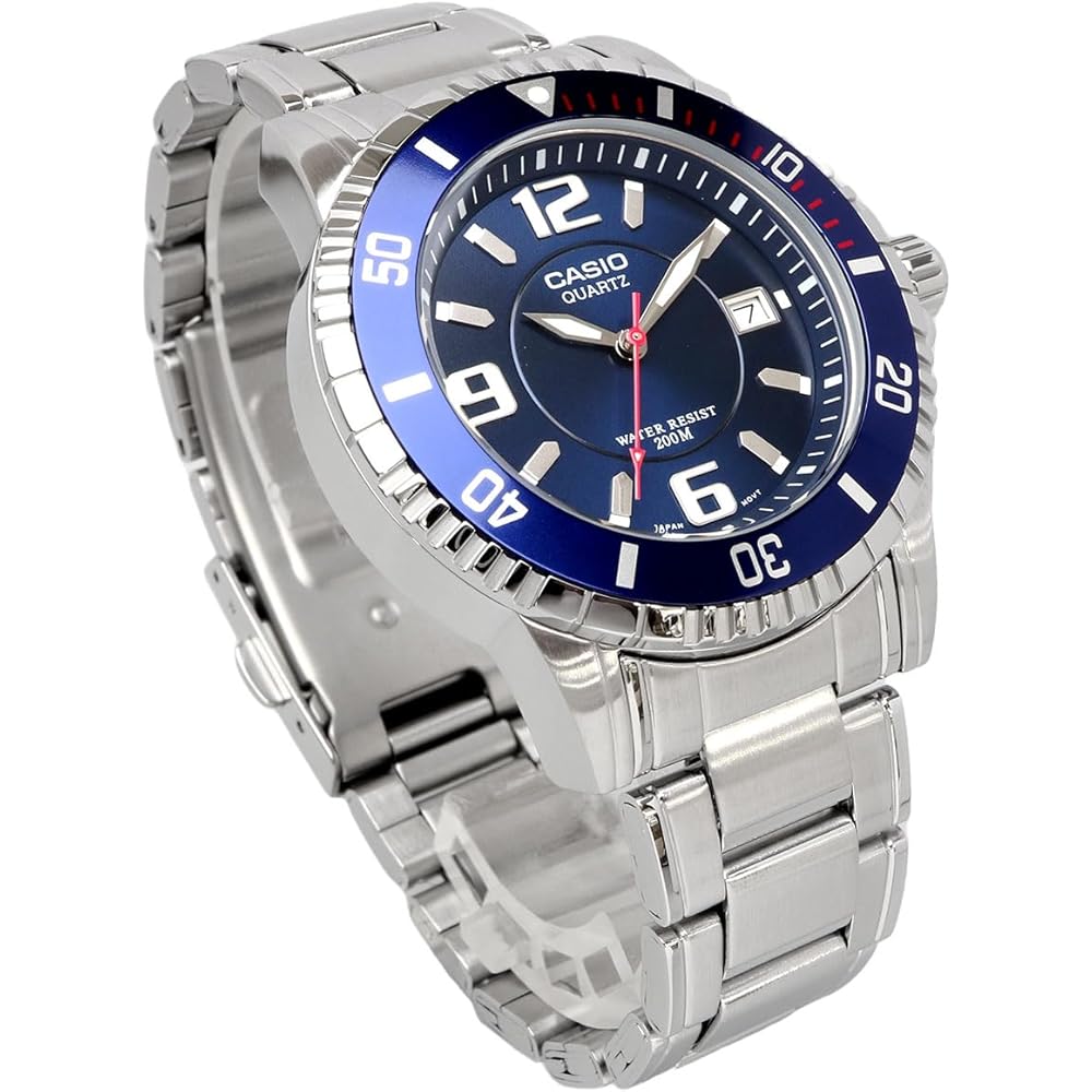 [Casio] CASIO Standard Men's Watch, Quartz, 20 ATM, Waterproof, MTD-1053D-2AV, Blue, Overseas Mod...