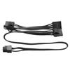 ABBY-2X 6Pin To 4 Molex Modular Power Supply Cable 6Pin To 4 IDE Cable For CORSAIR RM1000X RM850X RM750X RM650X RM550X