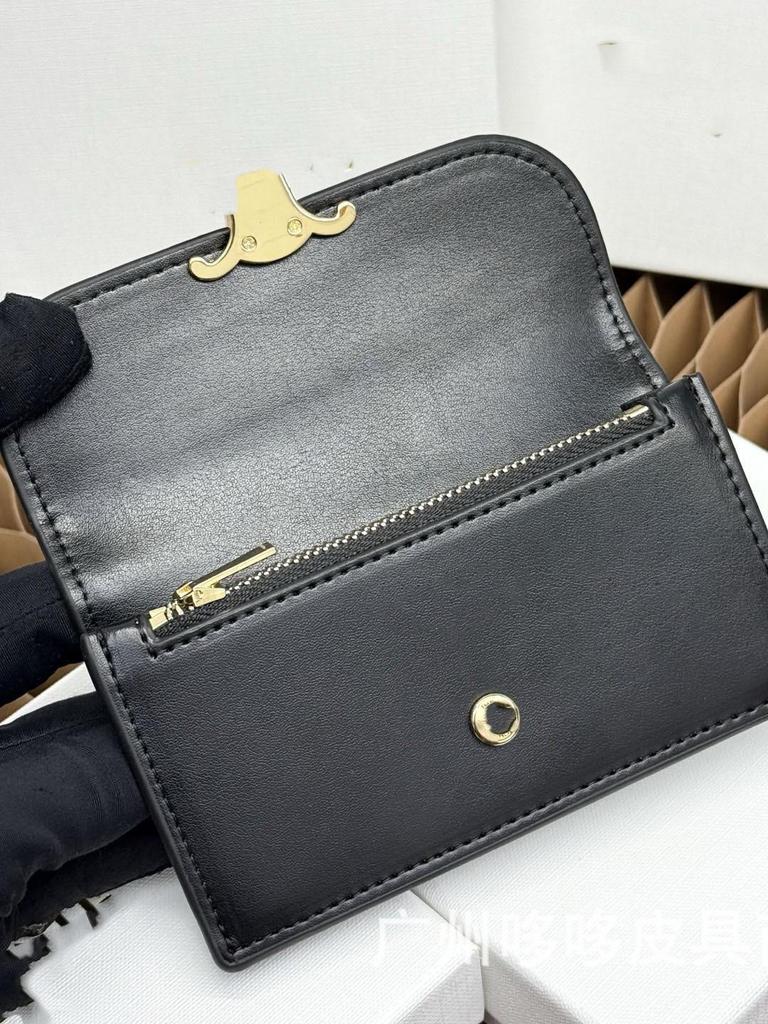 Arc de Triomphe Genuine Leather Flap Wallet: Fashionable, Niche Design, Large Capacity Multi-Functional Coin Purse