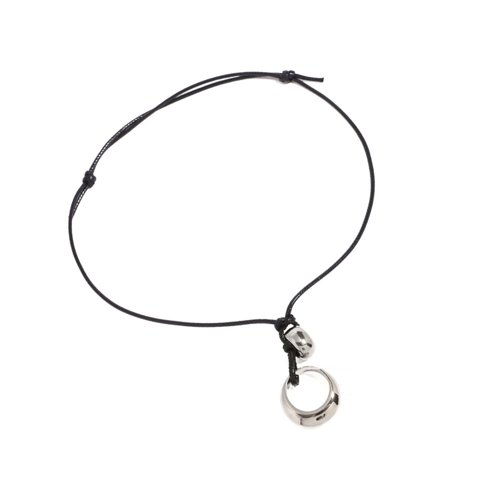 

Элегантное ожерелье с полым кругом, аксессуар, символизирующий любовь и преданность для модных женщин серебряный