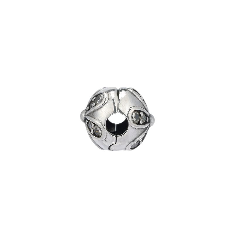 Pandora Dazzling Daisy Bracelet Clip 925 Silver Cubic Zirconia Necklace/Pendant Women's Model 791493CZ
